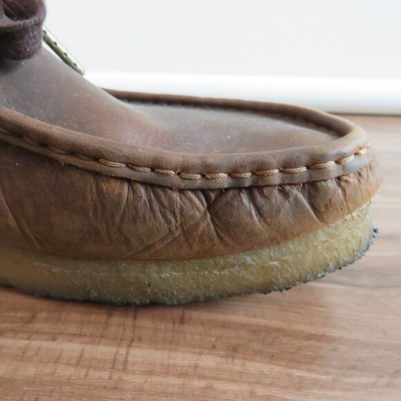 CLARKS ORIGINALS Wallabee Chukka Shoes in Brown Leather - Men's Size US 9 - Picture 15 of 15